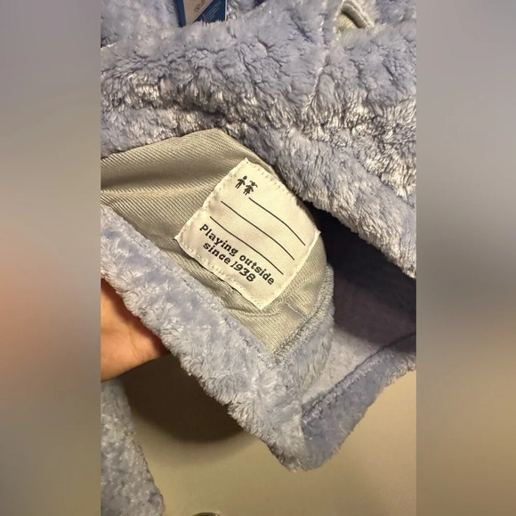 NWT Columbia Fire Side II Sherpa 1/2 Zip Blue Girls Extra Large - Picture 5 of 9